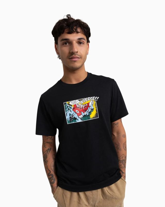 Prodotto: CONVERSE - T-SHIRT DA UOMO NERA TOO GREAT TO CONTAIN TEE BLK - 10025978_A01