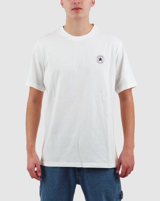 Prodotto: CONVERSE - T-SHIRT DA UOMO BIANCA CORE CHUCK PATCH TEE - 10026565_A01