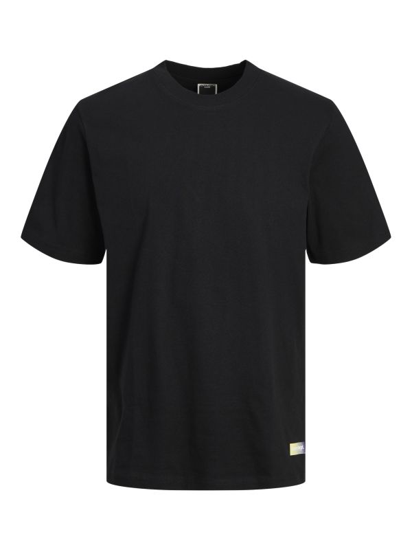 Prodotto: JACK&JONES - T-SHIRT MEZZA MANICA NERA DA UOMO WIDE FIT
