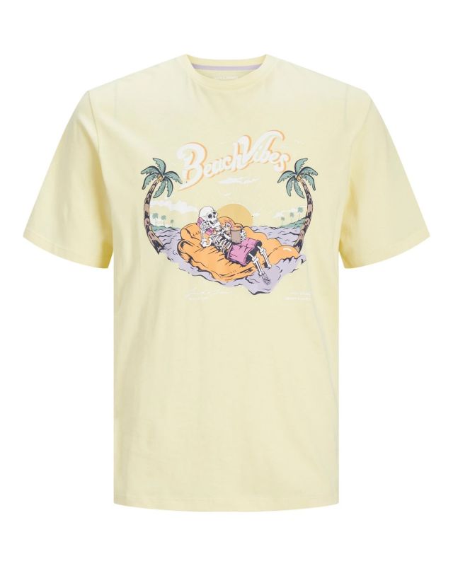 Prodotto: JACK&JONES - T-shirt gialla con stampa a maniche corte