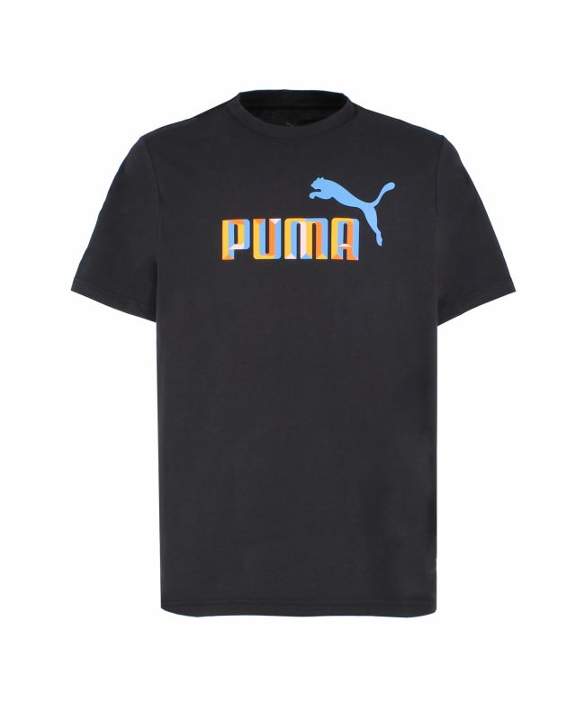 Prodotto: PUMA - T-shirt BPPO nera da uomo con logo colorato