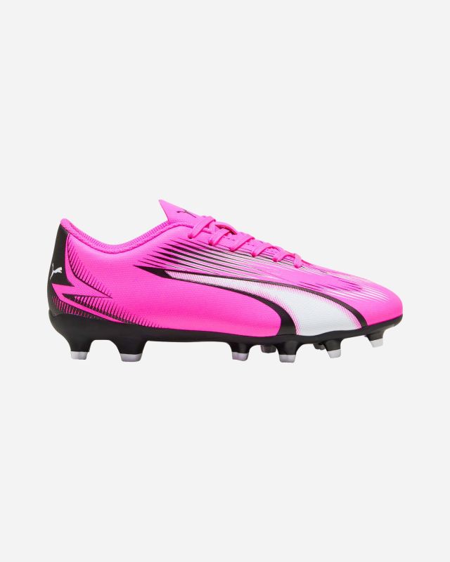 Prodotto: PUMA - Scarpa da calcio bambino rosa e nera con logo bianco - ULTRA PLAY FG/AG JR
