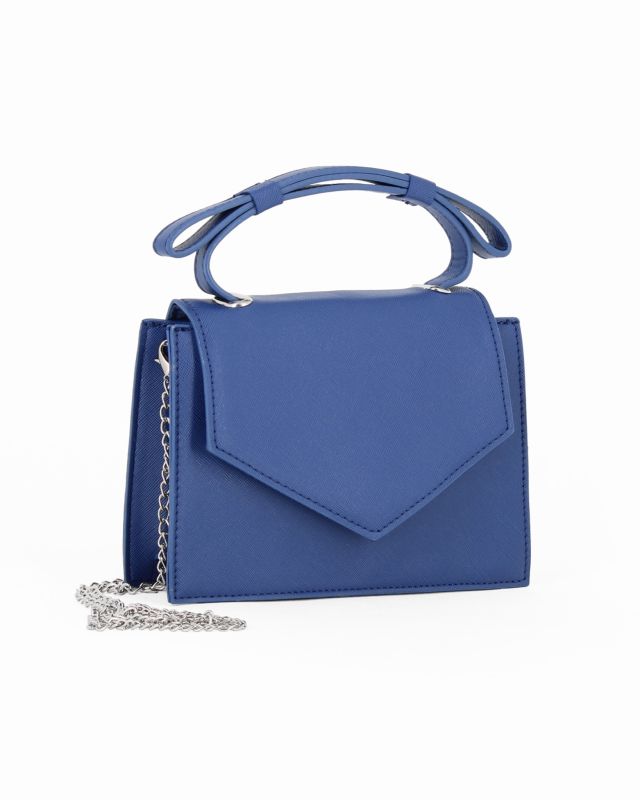 Prodotto: NARDINI - Clutch blu con patta