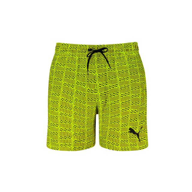 Prodotto: PUMA - BOXER MARE LOGO PRINT MID ELECTRIC LIME DA UOMO - 701225872_001