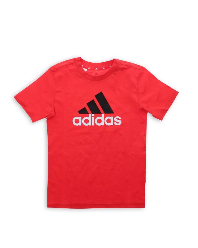 Prodotto: ADIDAS - FELPA MEZZA MANICA JUNIOR ROSSO FLUO ESSENTIALS BIG LOGO COTTON TEE - IX9528