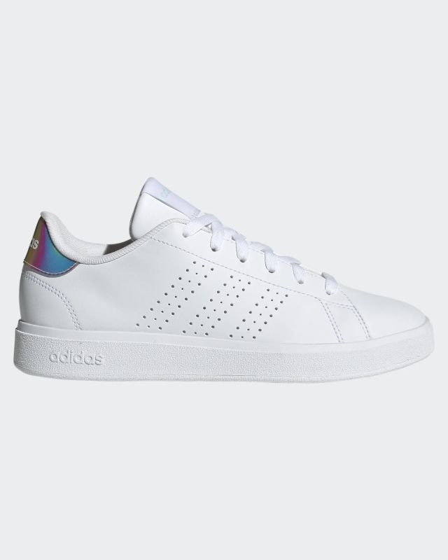 Prodotto: ADIDAS ADVANTAGE BASE 2.0 - SCARPA BIANCA CON PATCH MULTICOLOR DA DONNA - IH9196