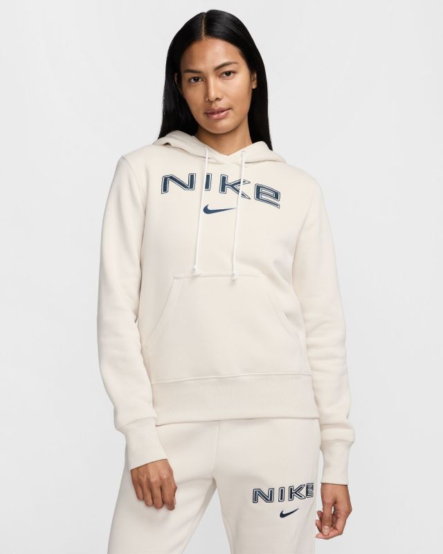 Prodotto: NIKE PHOENIX FLEECE - Felpa beige da donna con cappuccio HM9751/104