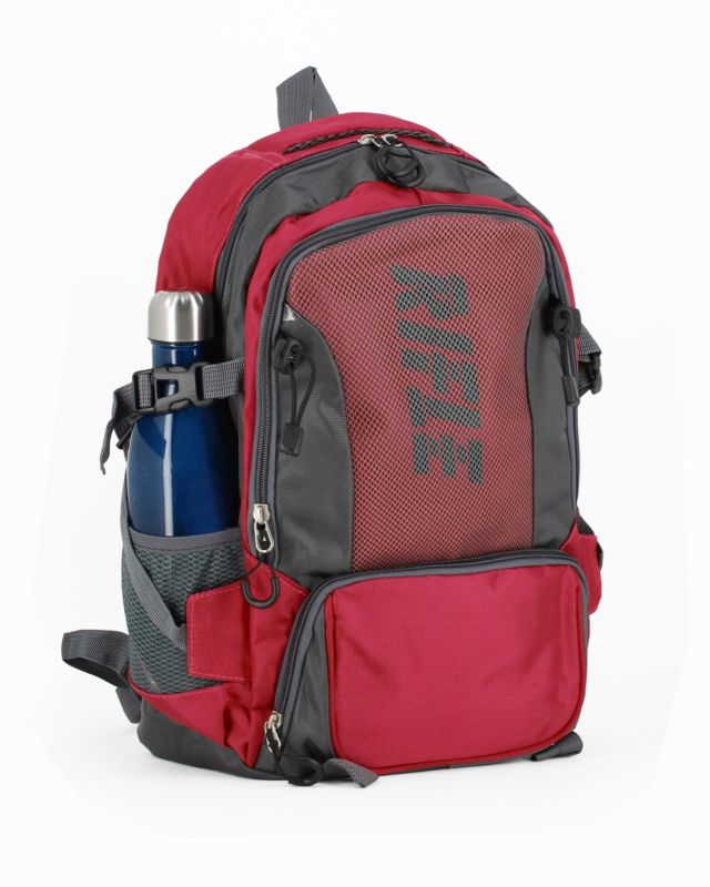 Prodotto: RIFLE - Zaino rosso da trekking dettagli neri