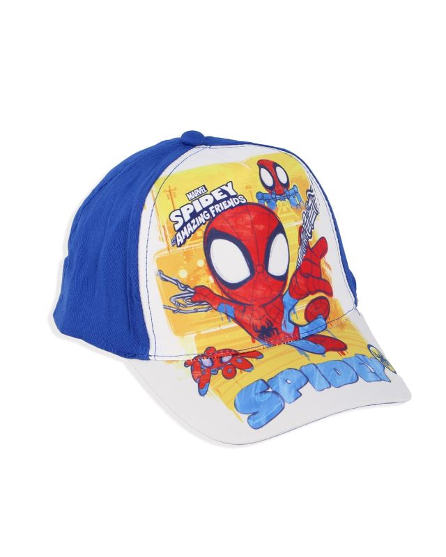 Prodotto: SPIDEY & HIS AMAZING FRIENDS - Cappello baseball blu con stampa frontale e chiusura a strappo