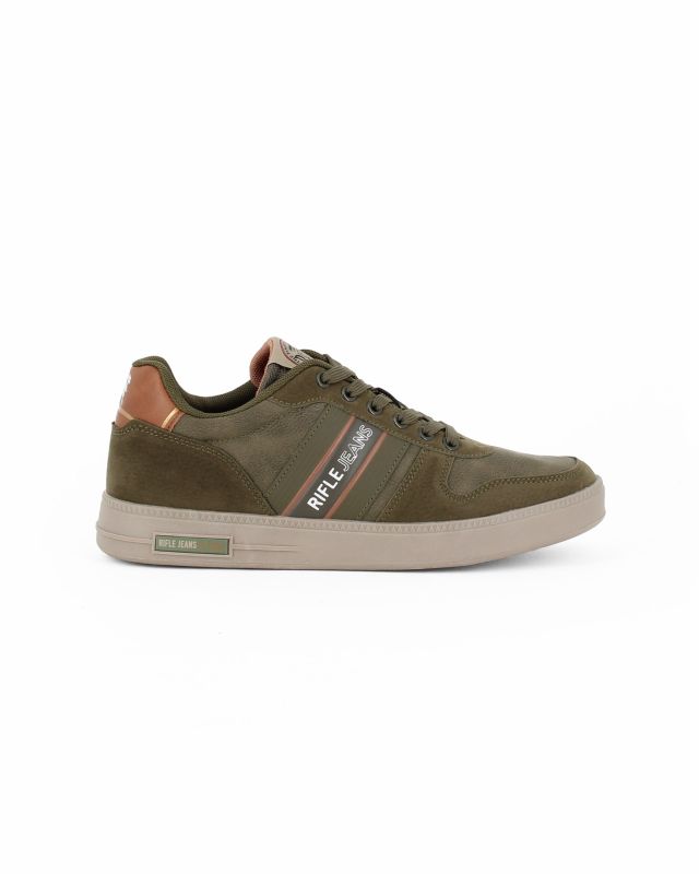 Prodotto: RIFLE - Scarpa verde da uomo con lacci