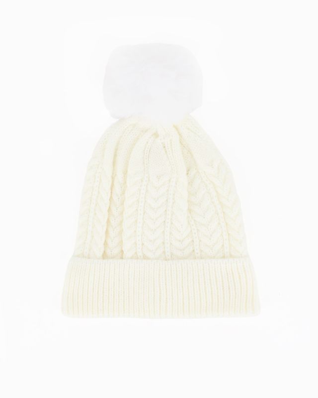 Prodotto: BRUGI - BERRETTO CON POMPOM BABY GIRL BIANCO