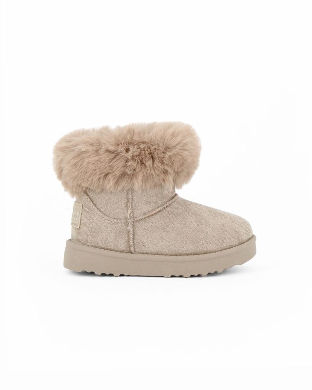 Prodotto: ENRICO COVERI - Stivaletto beige da bambina con pelliccetta interna