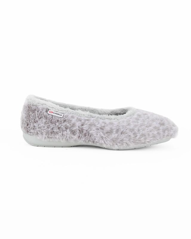 Prodotto: SUPERGA - Pantofole ballerine grigie maculate pelose