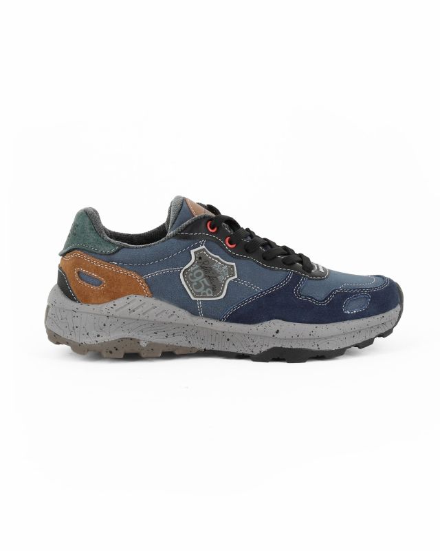 Prodotto: RIFLE - Sneakers blu da uomo con lacci