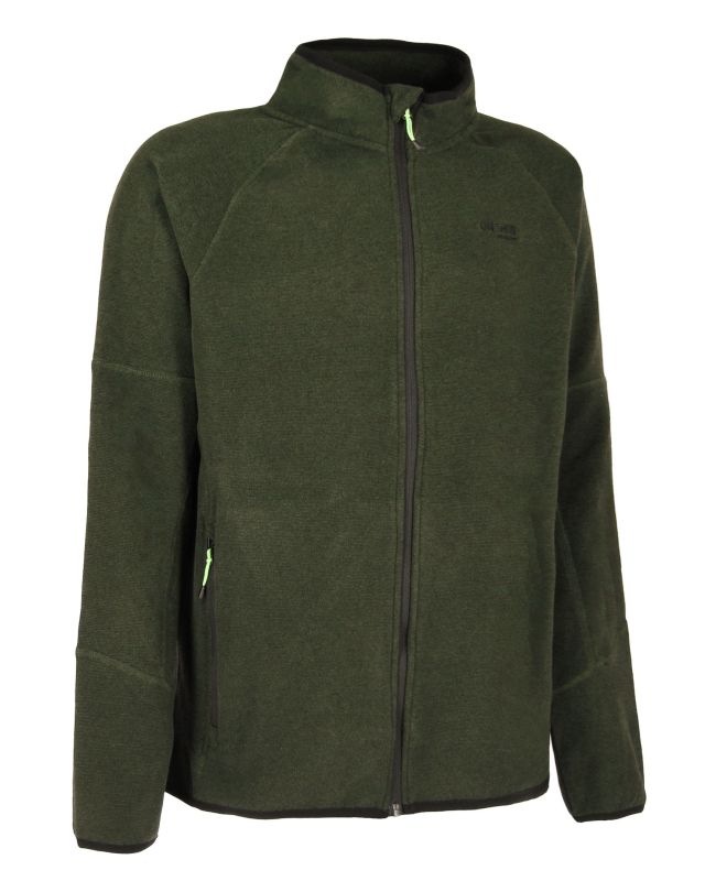 Prodotto: ON SPIRIT - PILE  RIGATO UOMO  FULL ZIP  VERDE SCURO - FABIO