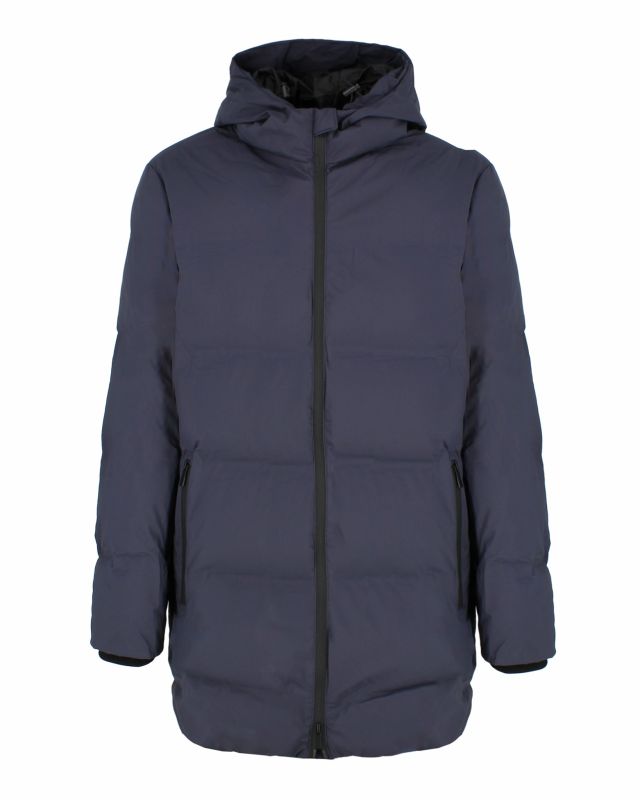 Prodotto: ON SPIRIT - GIUBBINO LUNGO CON CAPPUCCIO BLU PAOLO, AU02075-A2050