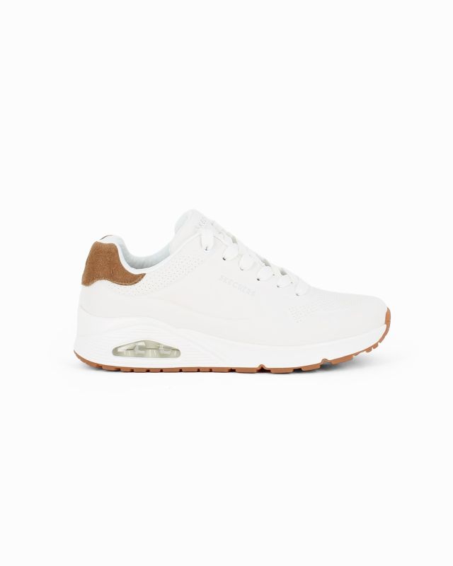 Prodotto: SKECHERS - UNO - SUITED ON AIR - Sneakers bianca da uomo con soletta in memory foam