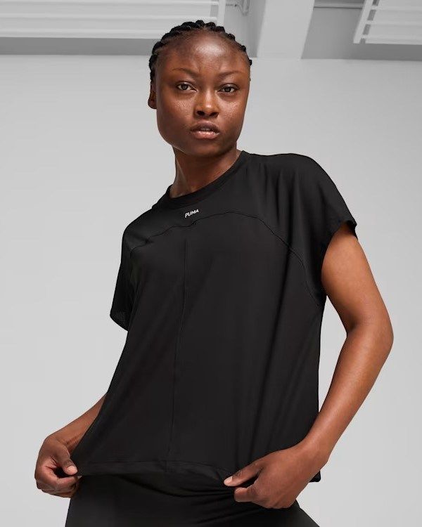 Prodotto: PUMA - T-SHIRT NERA PER ALLENAMENTO MISTA CLOUDSPUN DA DONNA
