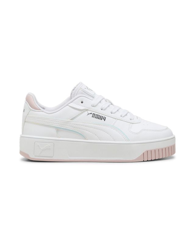 Prodotto: PUMA CARINA STREET HOLO 2.0 JR - Scarpa bianca e rosa, numerata 36 - 39