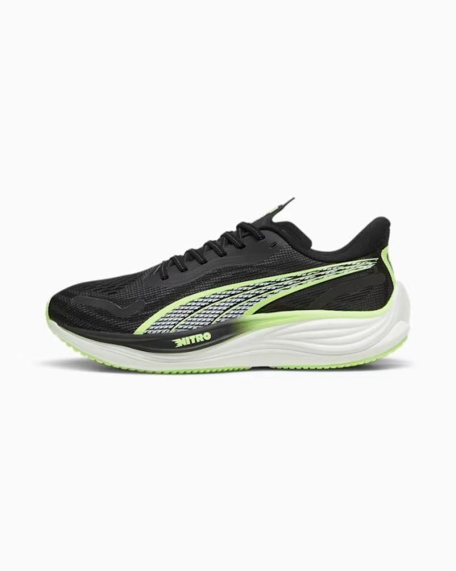 Prodotto: PUMA -SNEAKERS DA UOMO VELOCITY NITRO 3 NERA, VERDE FLUO - 377748-14