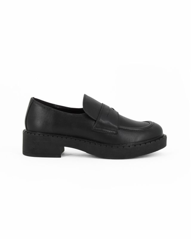 Prodotto: ENRICO COVERI - Mocassino nero, tacco 4CM
