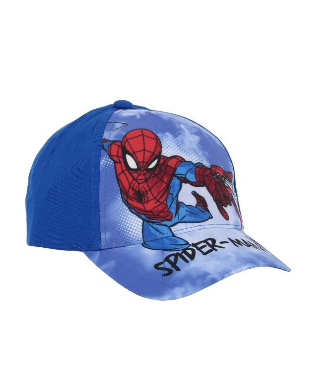 Prodotto: SPIDERMAN - Cappello baseball blu con stampa frontale e chiusura a strappo