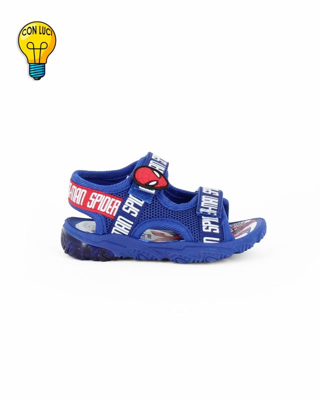 Prodotto: SPIDER-MAN - Sandalo blu doppio strappo con luci