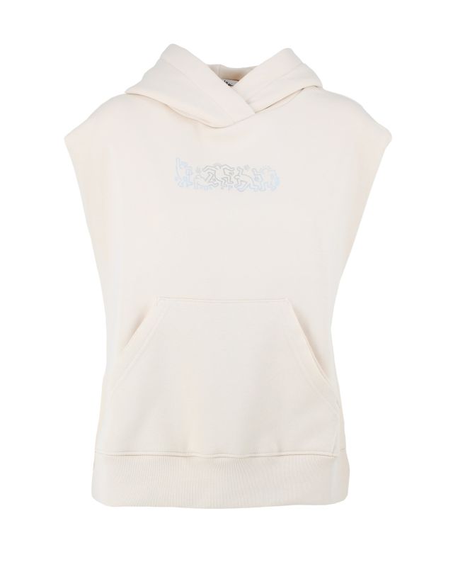 Prodotto: KEITH HARI - DONNA GILET  BEIGE TAGLIO VIVO