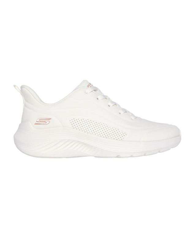 Prodotto: SKECHERS - BOBS SQUAD WAVES - JUST WADING - Sneakers bianca con soletta ammortizzata memory foam