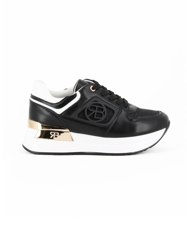 Prodotto: RENATO BALESTRA - Scarpa sneakers nera con soletta estraibile in VERA PELLE
