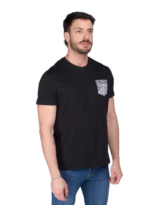 Prodotto: TSHIRT MANICA CORTA FIAMMATA C/TASCHINO