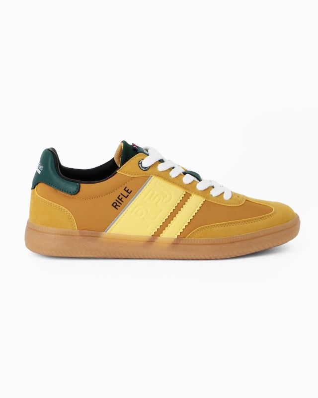 Prodotto: RIFLE - Sneakers gialla da uomo con lacci