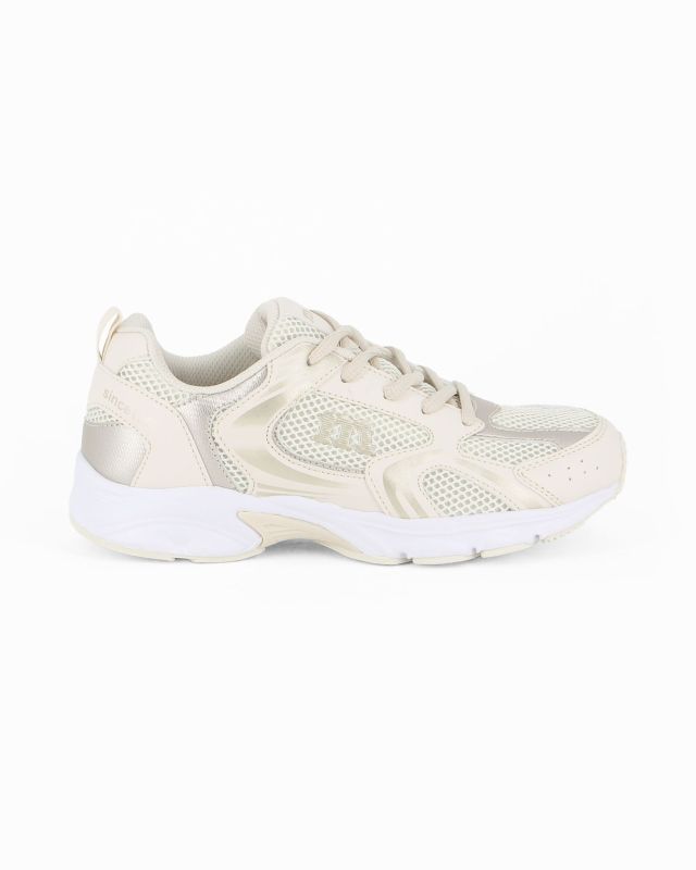 Prodotto: MELANIA - Sneakers beige con strappo, numerata 36/49