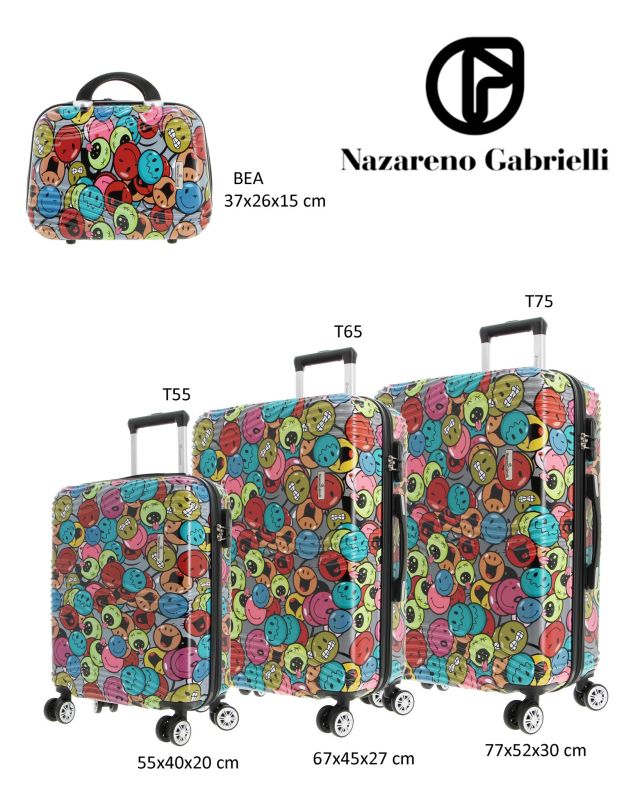 Prodotto: AMERICAN TOURISTER - TROLLEY PETROLIO IN ABS 4 RUOTE CON COMBINAZIONE TSA