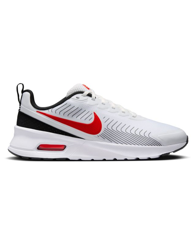 Prodotto: NIKE  -SNEAKERS UOMO BIANCHE, NERE E ROSSE AIR MAX NUAXIS,  FD4329-104