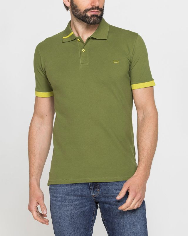 Prodotto: CARRERA - Polo manica corta in piquet elasticizzato blu scuro