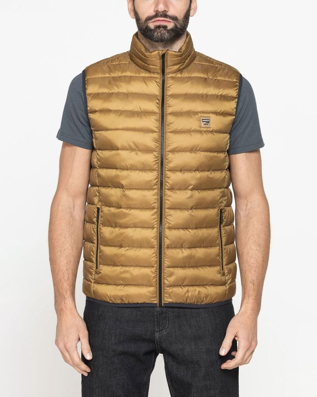 Prodotto: CARRERA - Gilet 100 grammi in tessuto ripstop ocra da uomo