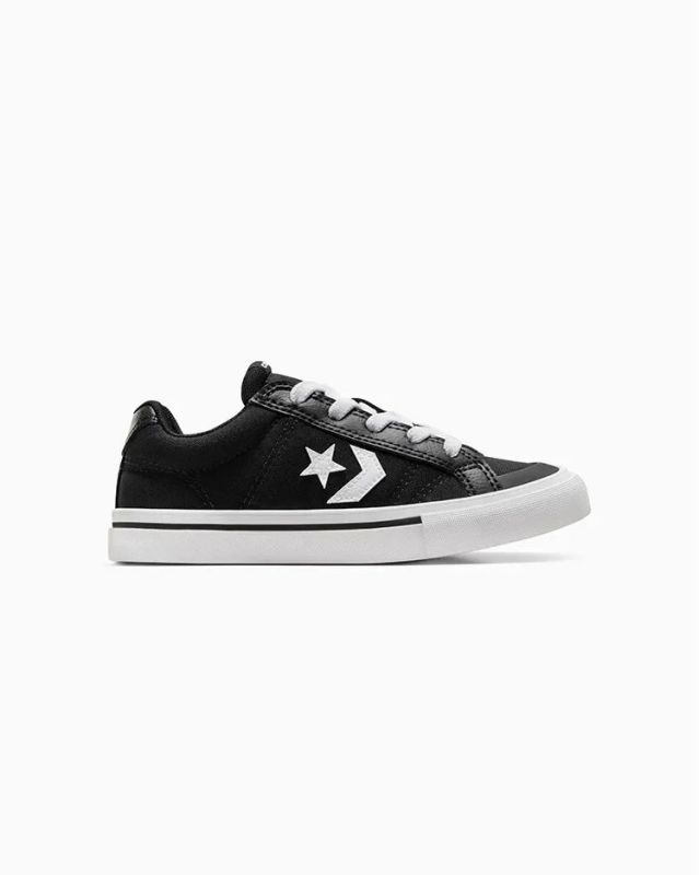 Prodotto: CONVERSE SCARPA SPORT CASUAL OX NERA E BIANCA  A12625C numerata 28-35