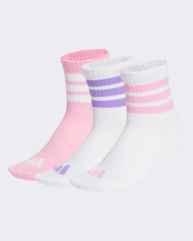 Prodotto: ADIDAS - CALZE LK RIB 3PP QUARTER BIANCA/LILLA E ROSA - JG3693