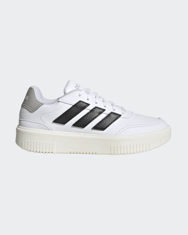 Prodotto: ADIDAS - SCARPA COURTBLOCK BOLD BIANCA CON BANDE NERE JI2202