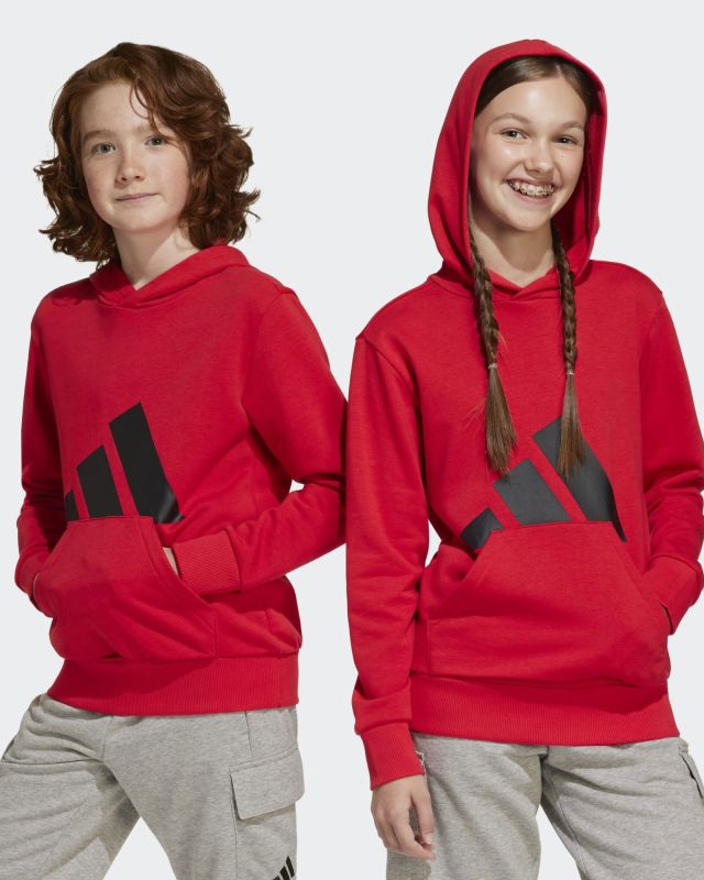 Prodotto: ADIDAS - FELPA CON CAPPUCCIO BL FT HD 280 JUNIOR ROSSO - JE1389