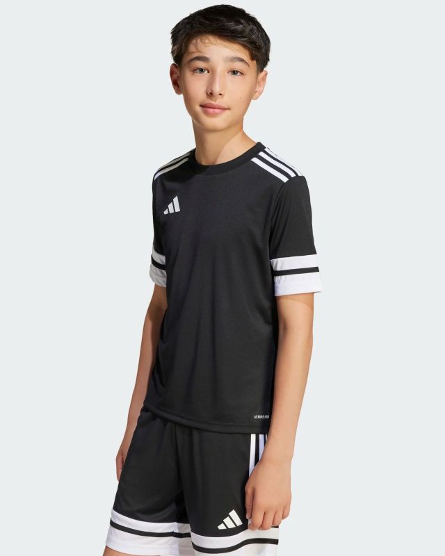 Prodotto: ADIDAS - T-SHIRT DA ALLENAMENTO JUNIOR  NERA E BIANCA SQUA25  - JJ0052