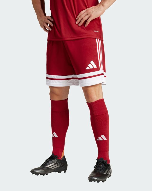 Prodotto: ADIDAS -PANTALONCINO DA CALCIO UOMO ROSSO E BIANCO SQUA25 -JE7745