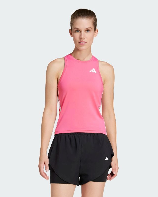Prodotto: ADIDAS - CANOTTA SPORTIVA DONNA FUXIA CON BANDE BIANCHE  3S SJ -  JE8695