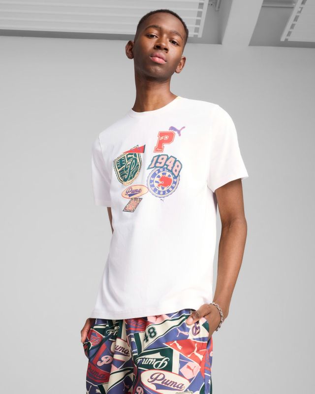 Prodotto: PUMA - T-SHIRT SPORTS LEGACY FRONT GRAPHIC BIANCA DA UOMO - 629627-02