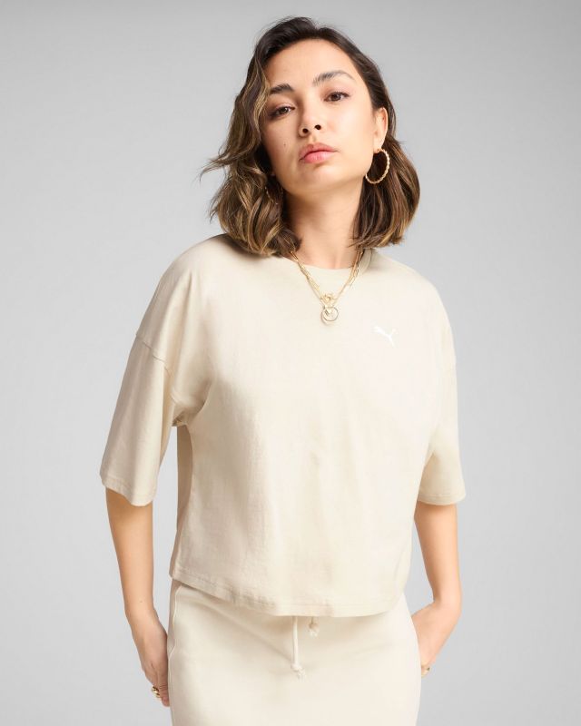 Prodotto: PUMA - T-SHIRT WARDROBE ESS OVERSIZED BEIGE DA DONNA 629743-87