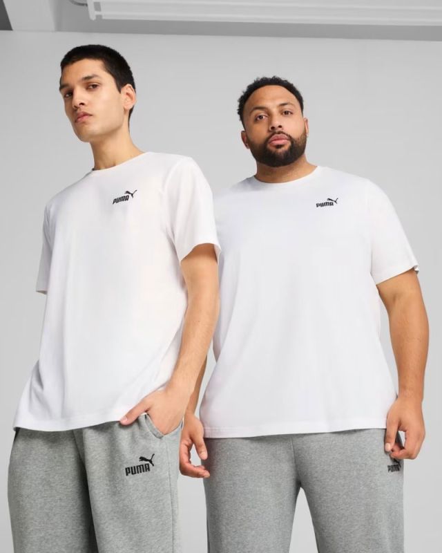 Prodotto: PUMA - T-SHIRT BIANCA ESSENTIAL CON LOGO PICCOLO N. 1 LOGO DA UOMO - 682534-02