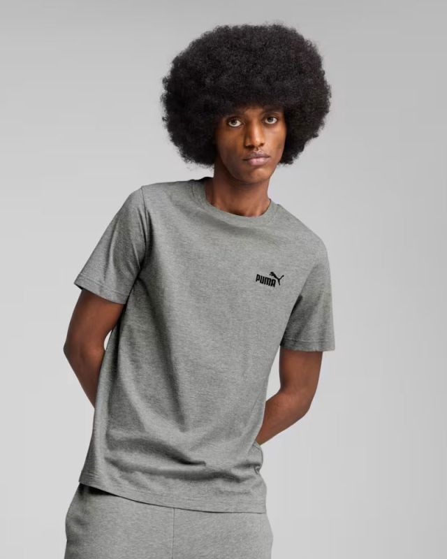 Prodotto: PUMA - T-SHIRT GRIGIA ESSENTIAL CON LOGO PICCOLO N. 1 LOGO DA UOMO, 682534-03