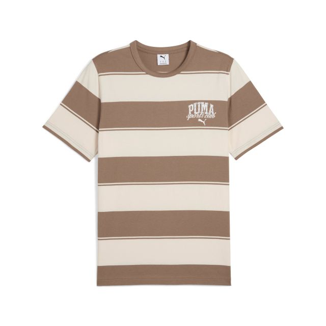 Prodotto: PUMA - T-SHIRT  BEIGE E MARRONE CLASSIC STRIPE AOP TEE  DA UOMO, 684657-93