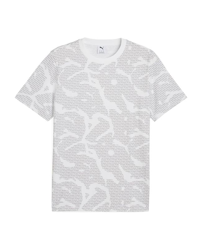 Prodotto: PUMA - T-SHIRT BIANCA ESS LOGO LAB AOP TEE DA UOMO - 684668-02